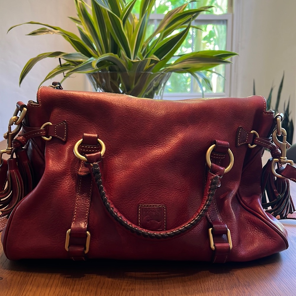 Dooney & Bourke Florentine Red Leather Satchel